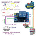 2 in 1 Pump Pour Water Automatic Controller DC 12V Liquid Level Sensor Switch Relay Module Tetuo. 