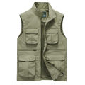 Large Size Men's Vest Fishing Hunting Summer Vests Sleeveless Tactical Military Work Coats Outdoor Multi Pocket Windproof Jacket BunnyGarden. 