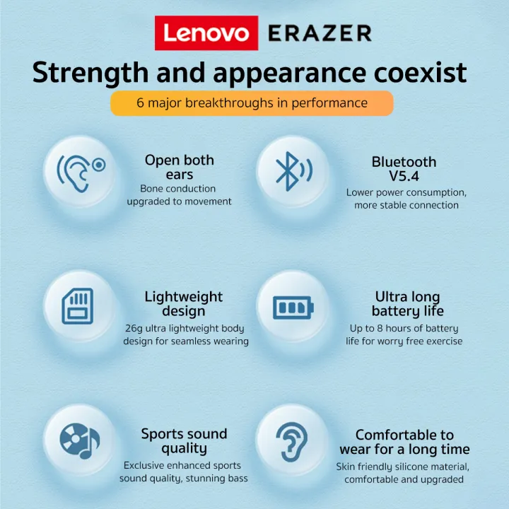 Lenovo%20ERAZER%20XF22%20Earphone%20Bluetooth%205.4%20Sports%20Wireless%20Headphones%20Bone%20Conduction%20Headsets%20with%20Mic%20Neckband%20headphones%20-%20Image%202