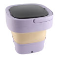 6L Mini Portable Bucket Washer Foldable Automatic Mini Clothes Washer with Soft Spin Dry 100-240V for Home Drom Baby Pet Clothes. 