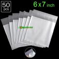 50 pcs x Three Layer Poly Bag Self Adhesive Plastic OPP Cellophane Jewelry Packaging Bags. 