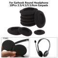 10Pcs Thick Foam Earpads Cushions Ear Pads 3.5/4.5/5.5/6cm for Round Headphone Creek. 