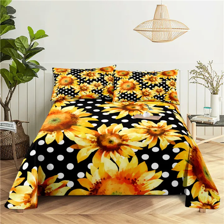 Sunflower%20Bedding%20Sheet%20Home%20Digital%20Printing%20Polyester%20Bed%20Flat%20Sheet%20With%20Pillowcase%20Print%20Bed%20Sheet%20-%20Image%206