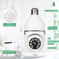 Bulb IP Camera 360 ° PTZ Bulb IP Camera 1080 HD  WIFI IP Security Camera V380 IP Camera E27. 