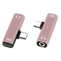 (NEW) C Type USB C to 3.5mm Audio Cable Earphone External Microphone Audio Jack Headphone Mic Adapter.