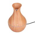 【Daily Necessities For Anyone Store】LED Wood Grain Air Humidifier Vase Shape Intelligent Induction Aroma Essential Oil Diffuser for Home. 