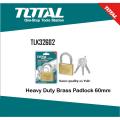 TOTAL Brass Padlock 60mm (Heavy Duty). 