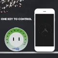 【ETOP】 Mini Timer Socket Mechanical Program Timer Switch Socket Wall Outlet 220V US Plug. 