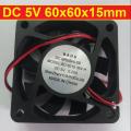 60mm 5V Cooling Fans 6015 DC 5V 60x60x15mm Heatsink Cooler Cooling Fan Radiator Heat Dissipation Fan With Cables. 