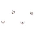 200 Silver Copper Round Cone Rivet Spike Studs Spots DIY Rock Punk 8mm. 