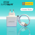 Realme 65W Superdart Gan Charger Adapter With Type C Cable - Charger. 
