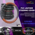 PVC LEATHER STEERING WHEEL COVER FOR CAR. 