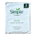 SIMPLE PURE SENSITIVE SKIN  SOAP 2*125GM PACK. 