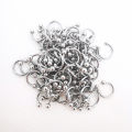 100pcs/lot Straight Curved Cirvular Captive Bead Ring Labret Barbell Nose Eyebrow Lip Ear Studs Stainless Steel Body Jewelry. 