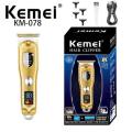 Kemei All Metal Professional Men Electric Cordless Hair Trimmer KM-078 Male Haircut Machine Hair Trimmer. 