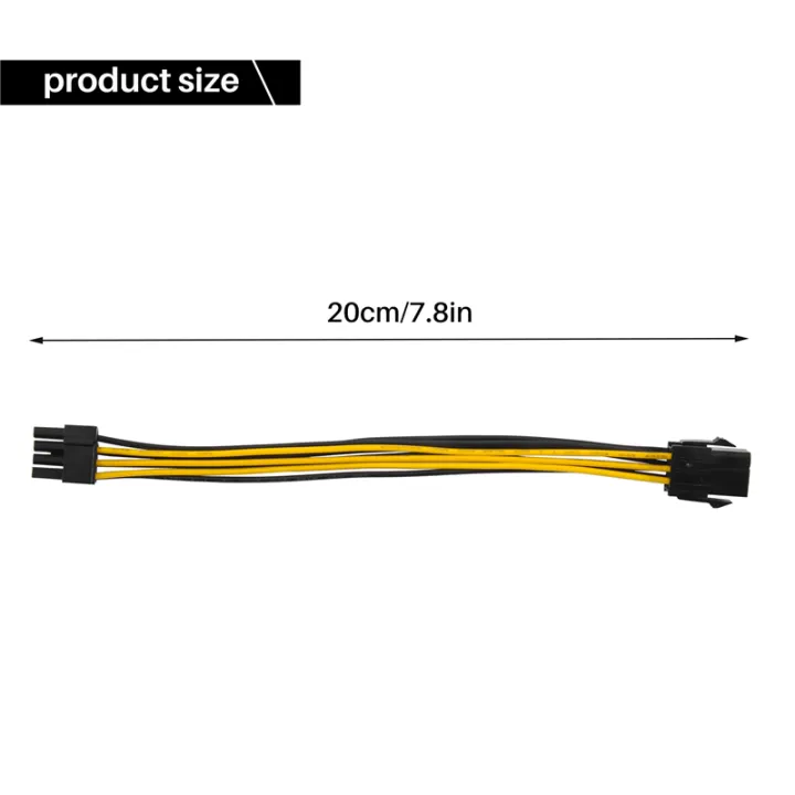 2%20Pack%20Graphics%20Card%206%20Pin%20to%208%20Pin%20PCIe%20Adapter%20Cable%20(GPU%20Video%20Graphics%20Card%20Cable)%207.8%20Inch%20-%20Image%202