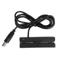 MSR90 USB Magnetic Credit Card Reader Stripe Magstripe Scanner 3Tracks ZY. 