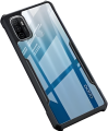 For Oppo A53 Protective Black Border Crystal Clear Xundd Mobile Back Case Cover.