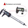 150mm 100mm Electronic Digital Caliper Carbon Fiber Dial Vernier Caliper Gauge Micrometer Measuring Tool Digital Ruler-100mm plastic. 