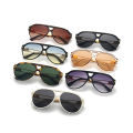 New Oversized Pilot Sunglasses Women 2024 Fashion Luxury Brand Designer Driving Sun Glasses For Men Gradient Retro Shades UV400. 