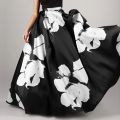 Celmia Stylish Big Flower Printed Women Skirts Elegant High Waist A-line Long Maxi Skirt 2021 Casual Loose Party Holiday Skirt. 