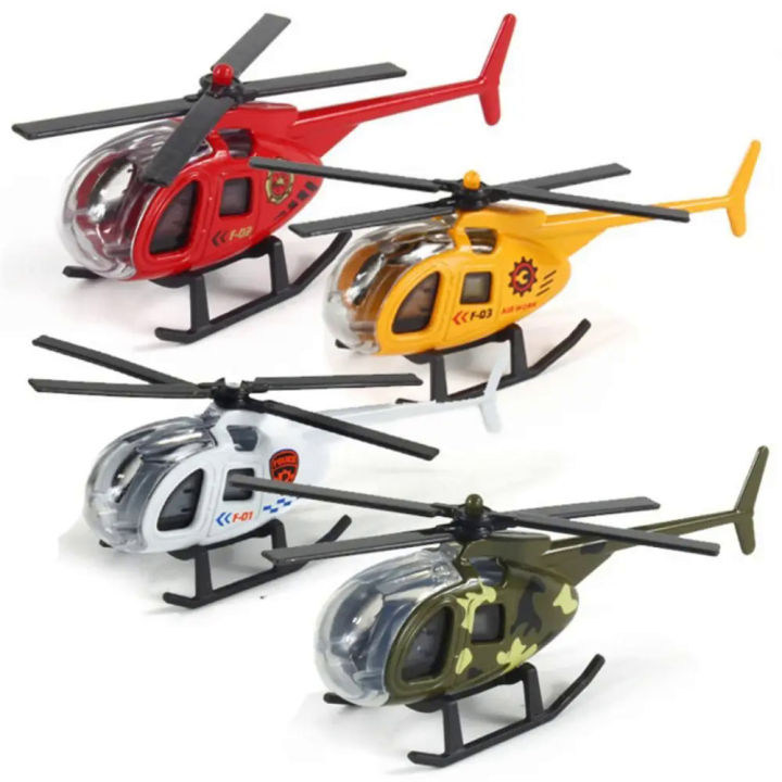 1PC New Helicopter Toy Alloy Airplane Model Simulation Metal Flying Model Toy Sound and Light