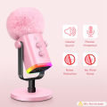 Mic Foam Cover for Blue Microphone for Sound K66 Pink.