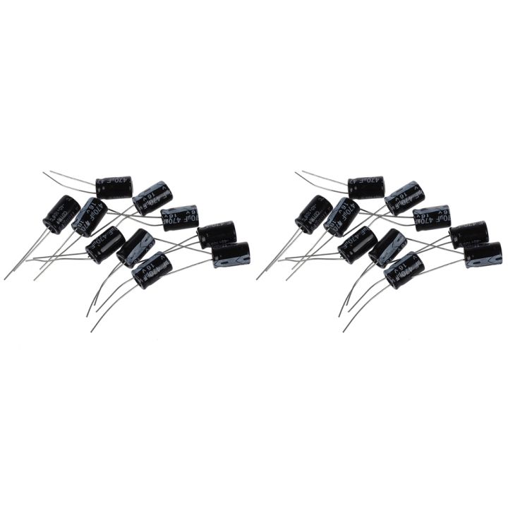20 x 16V 470UF Aluminum Electrolytic Capacitor 8X12mm