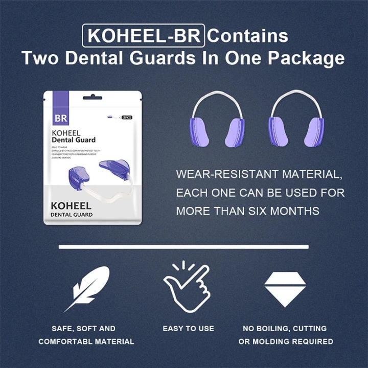 Stops%20Bruxism%20Adjustable%20Teeth%20Grinding%20Dental%20Mouth%20Guard%20Eliminate%20TMJ%20and%20Clenching%20Koheel-BR%202%20Count%20with%20Braces%20Box%20Loser%20Lione%20-%20Image%204