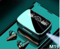 M19 TWS wireless Bluetooth 5.3 Earbuds Headphone Touch Control Earbuds (Original). 