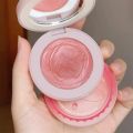 Peach Pink Nude Blush Cream Matte Natural Beauty Monochrome Cream Blusher Kawaii Korean Makeup Easy To Wear Cheek Cosmetics Tool.