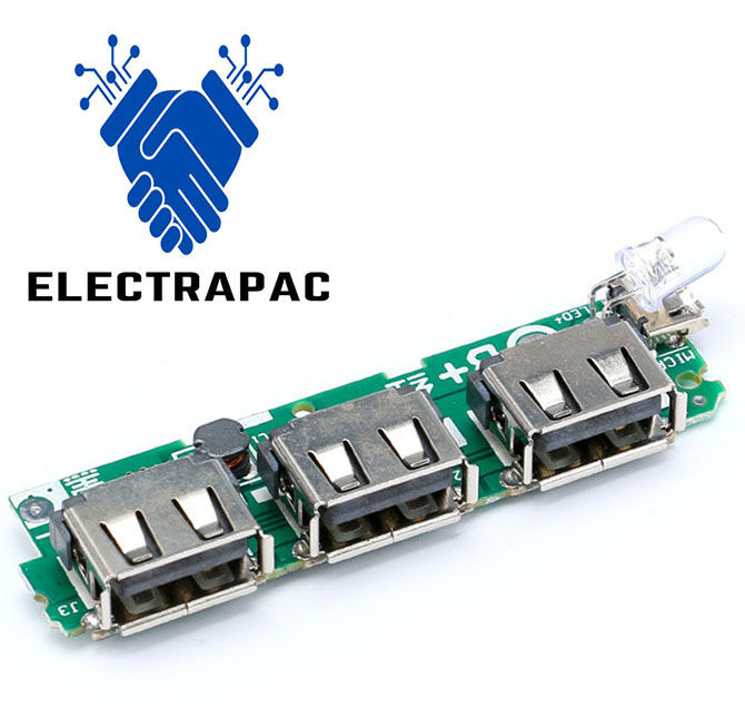 3  USB Portable Power Bank Circuit - Power Bank Circuit