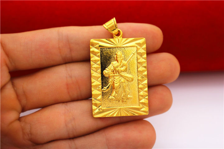 Copper-plated%20Vietnamese%20sand%20gold%20classic%20men's%20dragon%20brand%20Guanyin%20Guan%20Gong%20pendant%20jewelry%20that%20will%20not%20fade%20for%20a%20long%20time%20gold-plated%20jewelry%20-%20Image%203