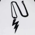 Men Lightning Bolts Pendants Silver Color Stainless Steel Link Chain Fashion Jewelry Chain For Men/Gift for Men/Boys.
