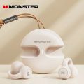 Original Monster XKT21 Wireless Bluetooth 5.3 Earphones Sports Earclip Stereo Call Headphones with Mic Long standby 22H Earbuds. 