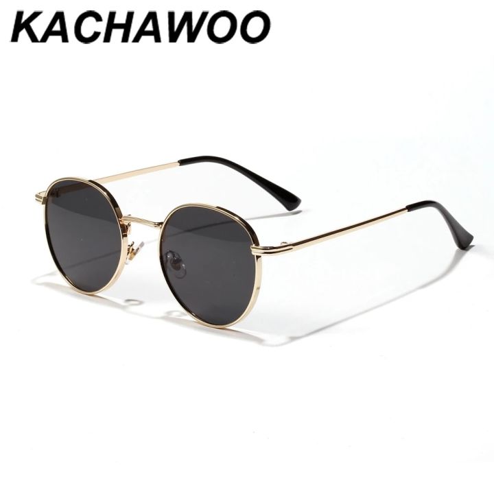 Kachawoo%20retro%20sunglasses%20for%20men%20gold%20black%20round%20sun%20glasses%20metal%20frame%20women%20sun%20shade%20UV400%20yellow%20summer%20drop%20ship%20-%20Image%202