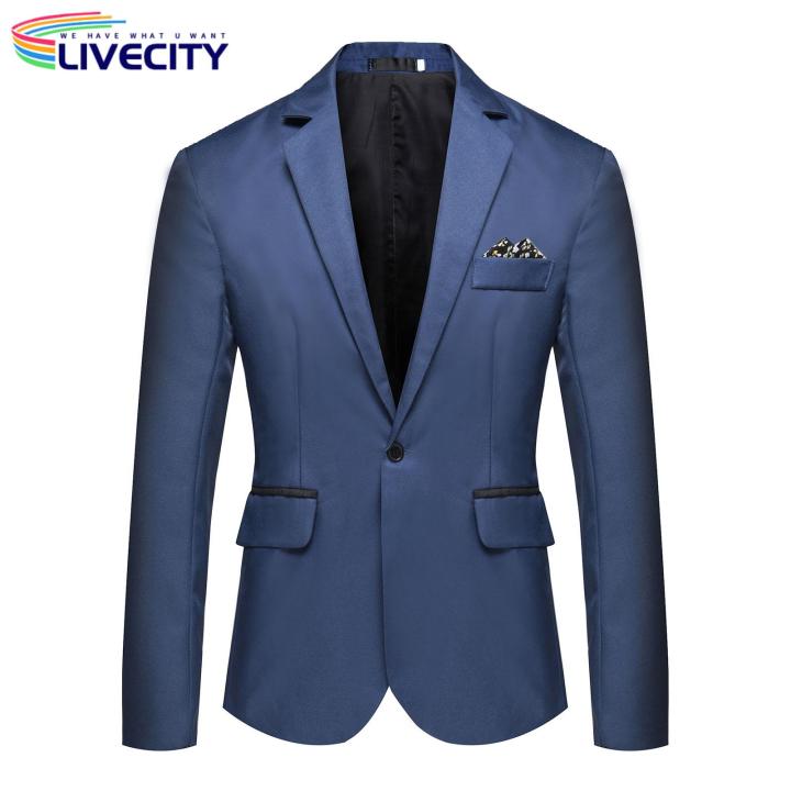 Men%20Lightweight%20Stylish%20Slim%20Fit%20Suit%20Jacket%20for%20Business%20Wedding%20Black%20White%20Stitching%20less%20Than%20Wedding%20Party%20-%20Image%202