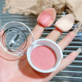 HERORANGE~Mochi Poke Poke Blush Clay Natural Matte Soft Mist Monochrome Contour Puffing. 