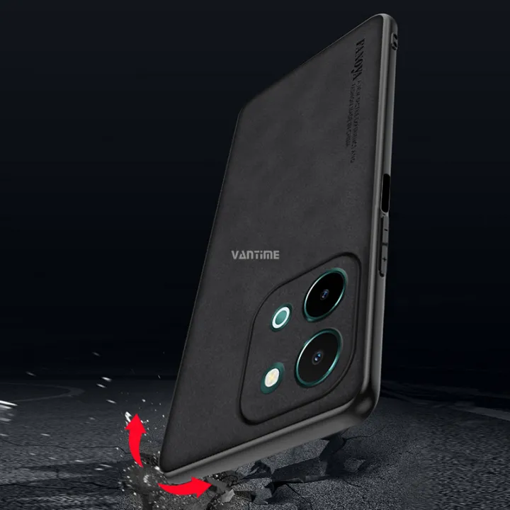 Vantime%20for%20vivo%20Y28%204G%20Case%20PU%20Leather%20Slim%20Matte%20Hard%20Back%20Cover%20-%20Image%204