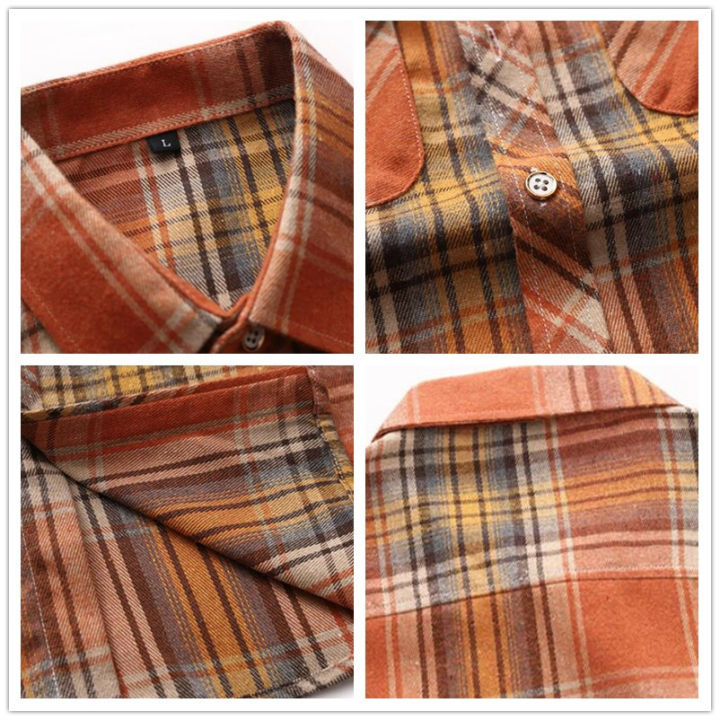 Mens%20Plaid%20Button%20Up%20Shirt%20Short%20Sleeve%20Casual%20Chemises%20Tops%207XL%20Vinatge%20Summer%20Double%20Pocket%20Men%20Designer%20Clothes%20Work%20Shirts%20-%20Image%205