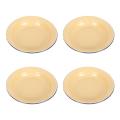 4Pcs Enamel Fruit Shallow Plate Pastry Tray Household Enamelware Cold Dishes Plate Fruit Shallow Plates Pastry Holder Tableware. 