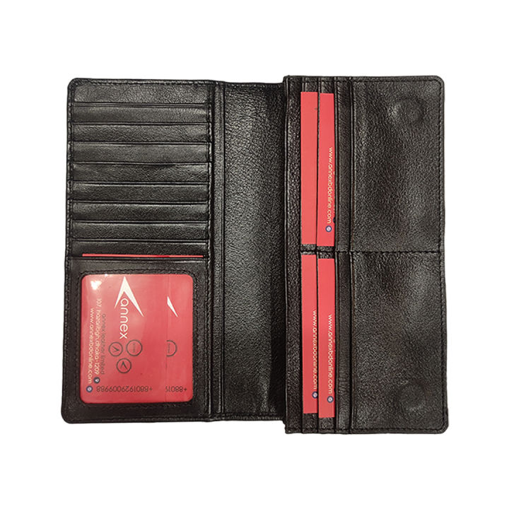 Annex%20Bangladesh%20Black%20Color%20Long%20Wallet%20Natural%20Finished%20Soft%20Leather%20Double%20Wallet%20Two%20Mobile%20Carry%20%20Travel%20Wallet%20-%20Image%202