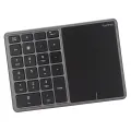 Wireless Numeric Keypad, Portable Size Number Keypad Touchpad Design for Office. 