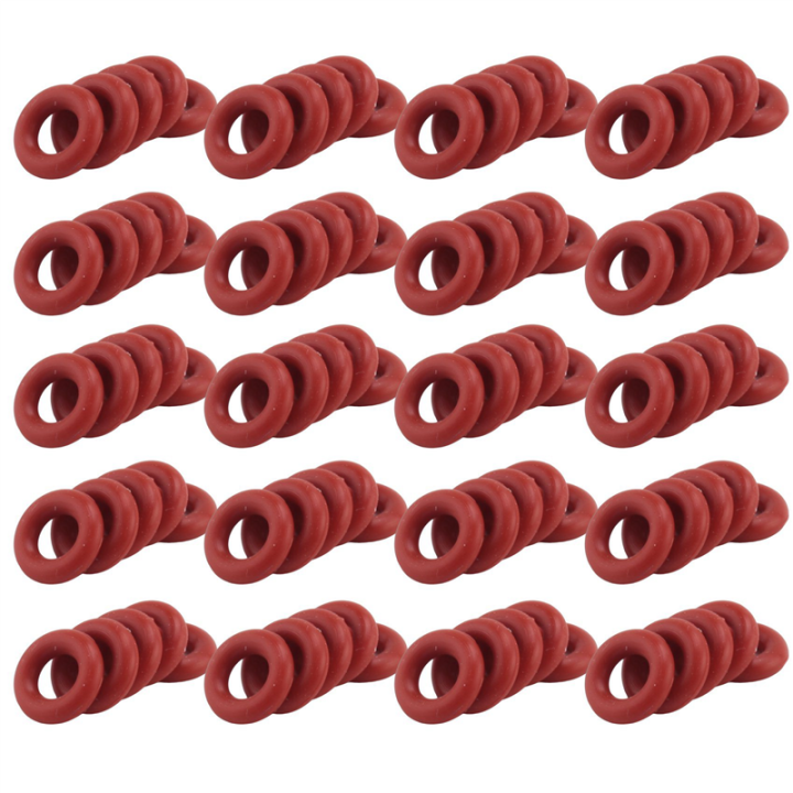 100 Piece O-Rings Red Rubber for / Coffee Machine Pressure Pipe PTFE Pipe Sealing Ring