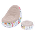 Air Couch Sofa Soft Minimalist Inflatable Lounge Chair with Foot Stool for Living Room.