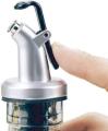 Rubber Olive Oil Free Flow Dispensers Caps for Bottle Pourers (Black, Silver), Set of 2. 