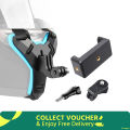 Helmet Chin Mobile Mount with Phone holder for Motorcycle. Helmet Stand for Action Camera and Phone. 