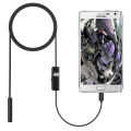 7mm Endoscope Camera Flexible IP67 Waterproof 6 Adjustable LEDs Inspection Borescope Camera Micro USB OTG Type C for Android PC. 