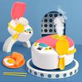 Portable Mini Rice Cooker Toy Kitchenware Set for Children's Early Education.
