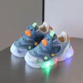 Kids Sport Shoes with Light Cartoon Cute Duck Breathable Mesh Toddler Girls Sneakers Kids Shoes Baby Boys LED Infant Sneakers.